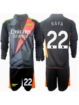 Arsenal David Raya #22 Målvakt Replika Tredje Kläder Barn 2024-25 Långärmad (+ byxor)